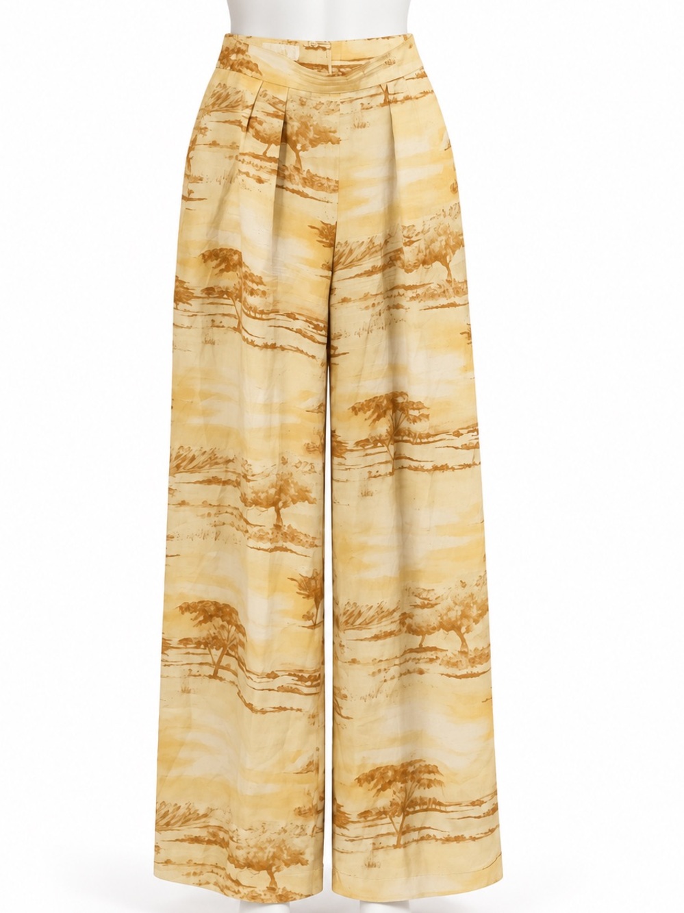 ESCADA landscape wide leg silk pants